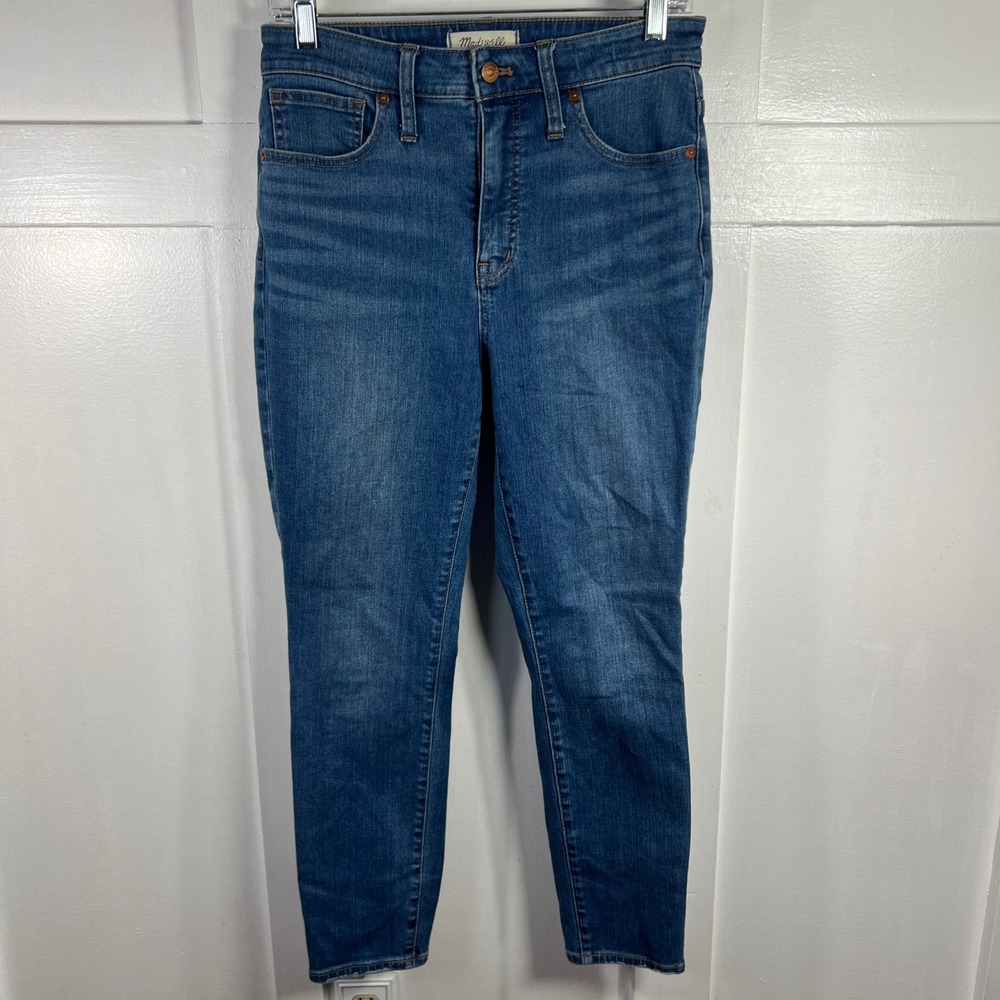 Madewell Curvy High Rise Skinny‎ Crop Jeans Medium Wash Size 27